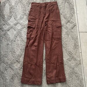 House of Harlow 1960 Brown Linen‎ Cargos Size 4